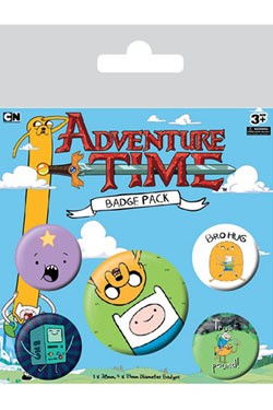 Adventure Time Ansteck-Buttons 5er-Pack Bro Hug