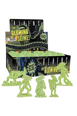 Aliens in Glowing Slime Sammelfiguren 5 cm Display (12)