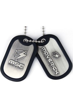 Metal Gear Rising Erkennungsmarken mit Kette MSC Logo