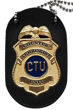 24 - Live Another Day Jack Bauer's CTU Dienstmarke mit Kette