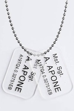 Aliens Erkennungsmarken mit Kette Colonial Marines A. Apone