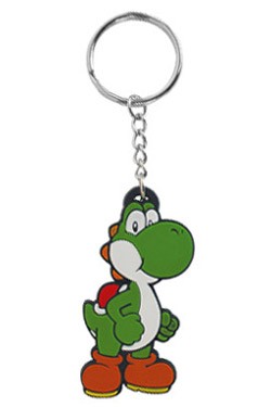 Super Mario Bros. Gummi-Schlüsselanhänger Yoshi 6 cm
