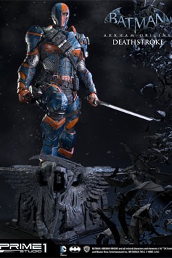 Batman Arkham Origins 1/3 Statuen Deathstroke Exclusive Set
