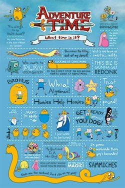 Adventure Time Poster Set Infographic 61 x 91 cm (5)