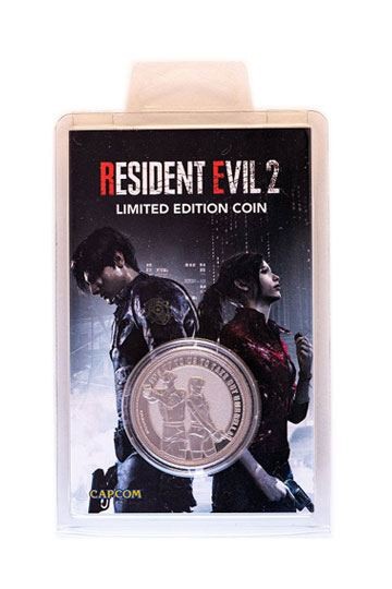 Resident Evil 2 - Sammelmünze: Leon & Claire * Silver Edition