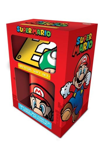Super Mario - Geschenkbox : Mario (Tasse, Untersetzer, ...)