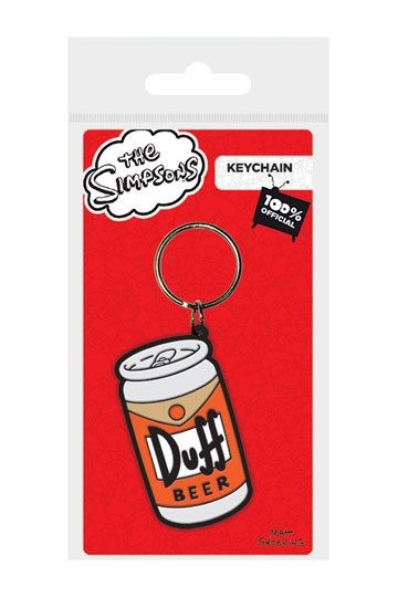Simpsons - Gummi-Schlüsselanhänger : Duff * ca. 6 cm