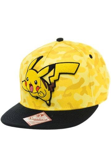 Pokemon Snap Back Hip Hop Cap - Pikachu Camo