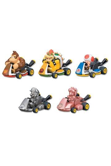 5 x Super Mario Bros. Rückzug-Auto Mario Kart 8