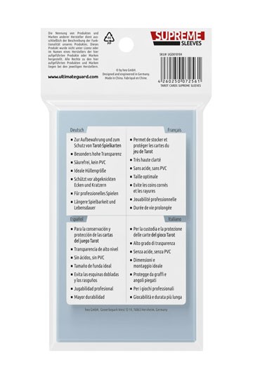 Ultimate Guard Supreme Sleeves für Tarot-Karten (50 Stück)