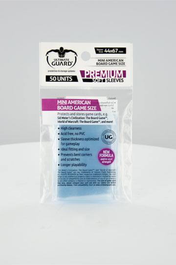 Ultimate Guard Premium Soft Sleeves f. Karten Mini American (50)