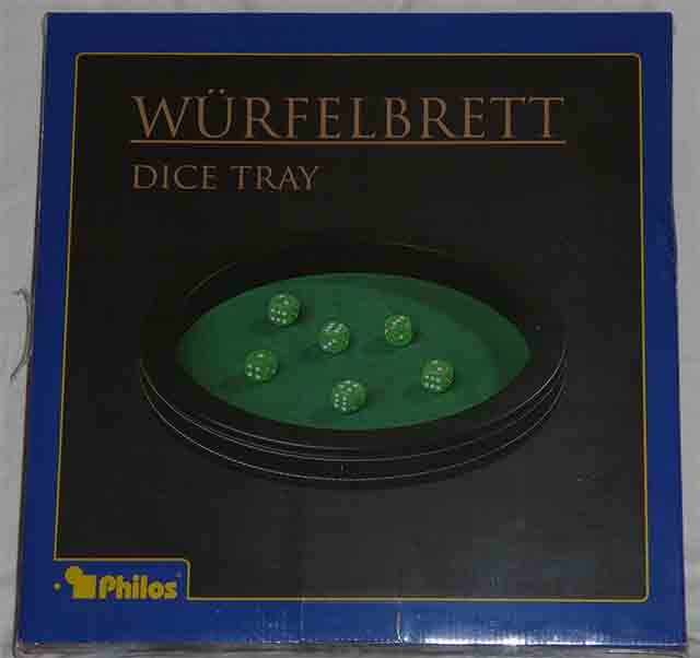 Philos Würfelbrett - XL, rund, 40cm, Kunstleder/MDF * Vorführex.