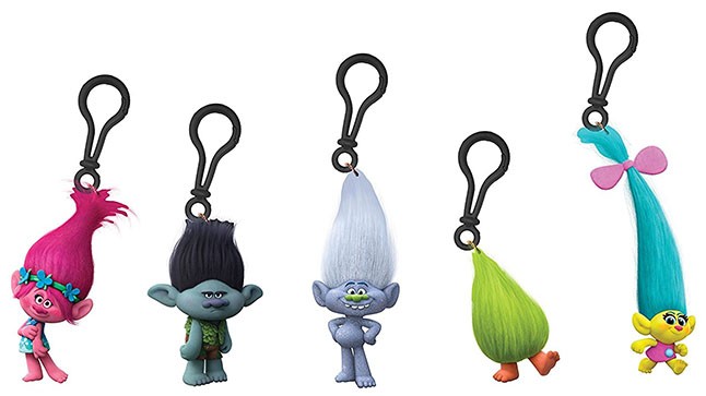 Trolls 3d PVC Clip On's 8 cm - einzeln oder 24 Stück im Display
