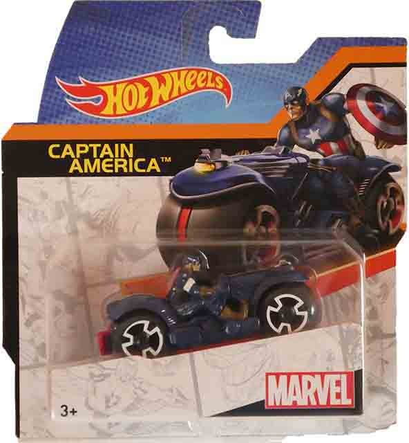 Marvel - Avengers * Mattel Hot Wheels : Captain America  ca. 8cm