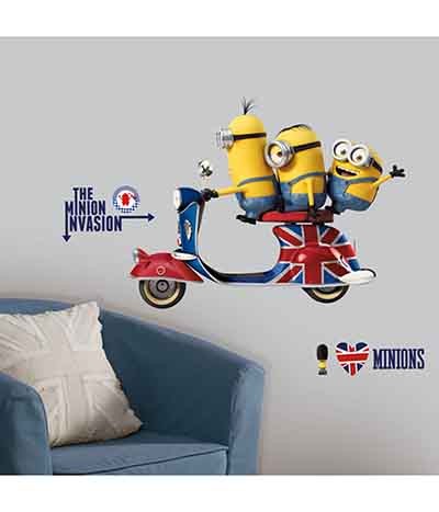 Minions Movie Wandsticker groß - 1 Blatt 45x101 cm - 10 Elemente